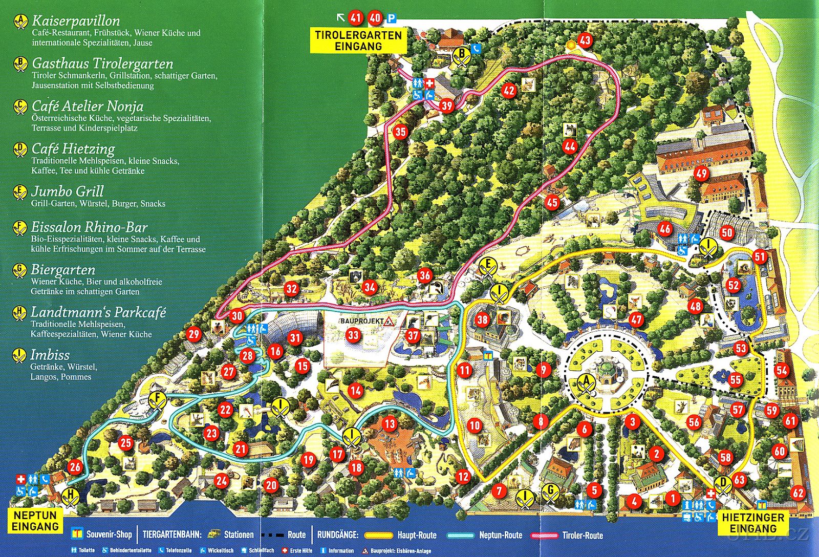 Vienna Zoo Map